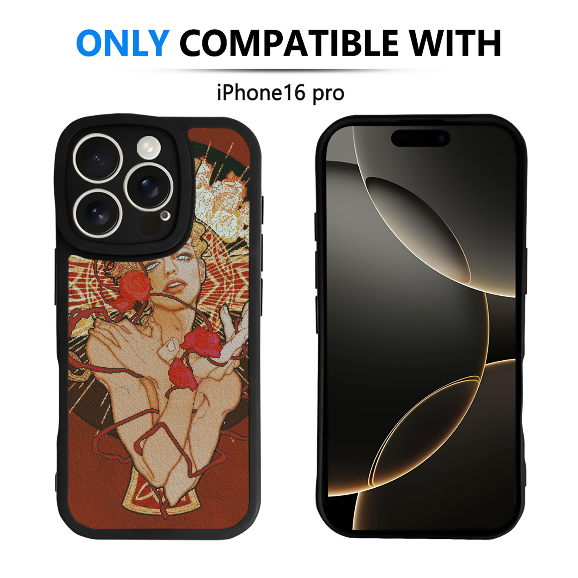 （画像用） ジョジョの奇妙な冒険 JoJo's Bizarre Adventure 【iPhone 16シリーズ対応】シリコンスマホケース（レザー調） 材質：シリコン
